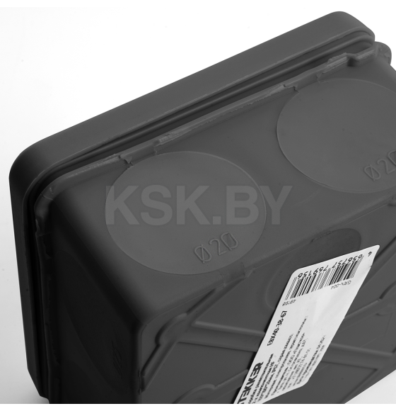 Коробка разветвительная для открытой установки 80*80*40мм IP67 черная Stekker (49655) 
