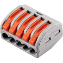 Cтроительно-монтажные клеммы 5-проводные LD222-415 (DIY упак 40 шт) Stekker (32398) 