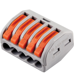 Cтроительно-монтажные клеммы 5-проводные LD222-415 (DIY упак 40 шт) Stekker