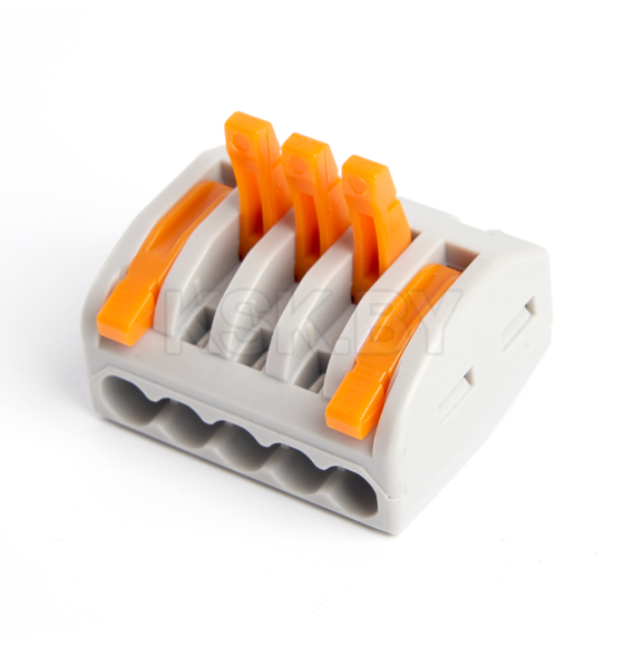 Cтроительно-монтажные клеммы 5-проводная LD222-615 (DIY упак 20 шт) Stekker (39868) 