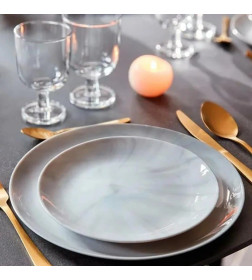 Тарелка обеденная "Diwali Granit Marble" 25 см LUMINARC P9908