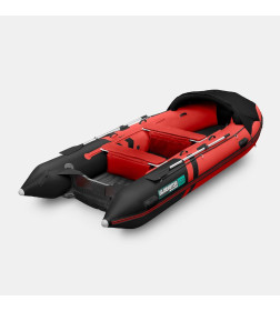 Лодка надувная GLADIATOR E420PRO красно-черный