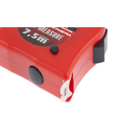 Рулетка  7,5м х 25мм обрезиненный корпус, двойная плавная фиксация Double fixation Matrix 31058