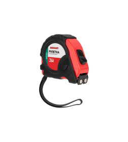 Рулетка измерительная  3 м х 16 мм прорезиненный корпус, магнитная «Профи» REXANT 12-9012