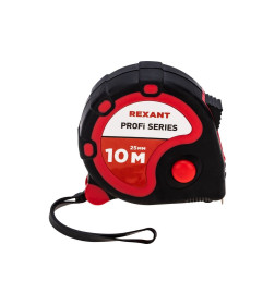 Рулетка  10м х 25мм прорезиненный корпус Профи Rexant 12-9007