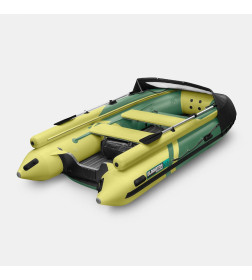 Надувная лодка GLADIATOR E450X зелено-оливковый (6)