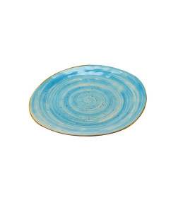 Тарелка мелкая керамическая "Хорека Аквамарин" 27,5х25 см BB102374