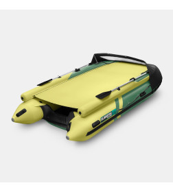 Надувная лодка GLADIATOR E450X зелено-оливковый (6)