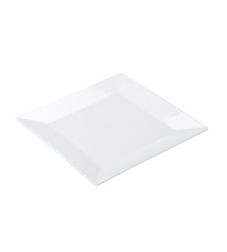 Тарелка мелкая фарфоровая "White Square" 26х26х2,5 см CHP1565