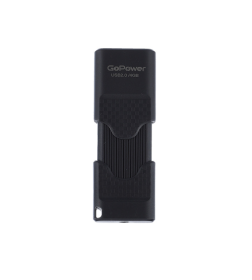 Флеш-накопитель 4GB USB2.0 пластик черный матовый GoPower SLIDER 00-00025961