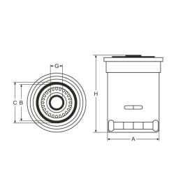 Фильтр масляный SCT SK810