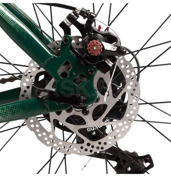 Велосипед FOXX 29" CAIMAN зеленый, сталь, размер 18 (173960 29SHD.CAIMAN.18GN5) 