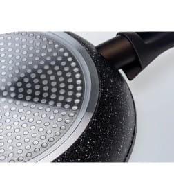 Сковорода алюминиевая антипригарная с гранитной крошкой "Premium Granite Dark Brown" 26 см 40055126