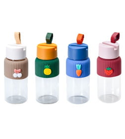 Бутылка стекло/пластмасса для питья "Сочная" 460 мл/19 см 30556666