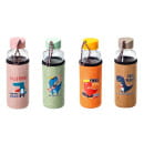 Бутылка стекло/пластмасса для питья "Дино" в текстильном чехле 400 мл/20 см 30555563 (30555563) 