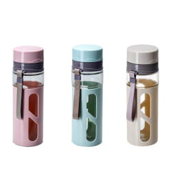 Бутылка стекло/пластмасса для питья "Запасливая" 800 мл 30556675