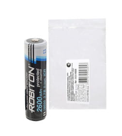 Аккумулятор 2.6/Li18650 с защитой ROBITON БЛ12383