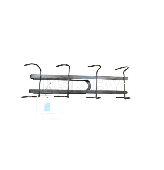 Вешалка кухонная из стали 28х9х8 см черная CY-0278B (CY-0278B) 