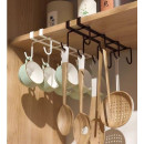 Вешалка кухонная из стали 28х9х8 см черная CY-0278B (CY-0278B) 