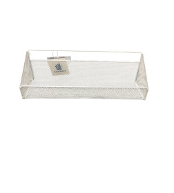 Органайзер настенный из стали 28Х13,5Х14,5 см белый CY-0211W