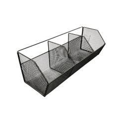 Органайзер настенный из стали 40Х14.5Х13,5 см черный CY-0212B