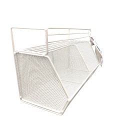 Органайзер настенный из стали 28Х17Х13,5 см белый CY-0213W