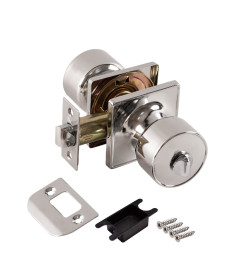 Ручка защелка Punto DK772/BL CP-BK (фикс.) хром