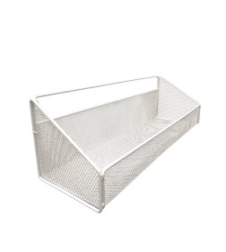 Органайзер настенный из стали 38х11,5х11,5 см белый CY-0221W