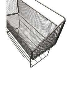 Органайзер настенный из стали 30х24х11,5 см черный CY-0222