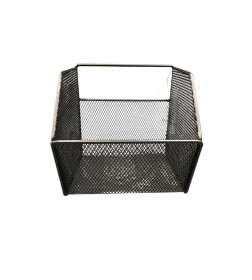 Органайзер настенный из стали 13,5х13,5х15 см черный CY-0279B