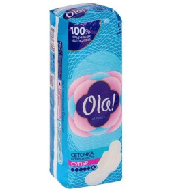 OLA! CLASSIC WINGS SUPER прокладки толстые Поверхность сеточка уп.9шт