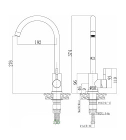 Смеситель для кухни GOLDEN FOX 11340-FOX