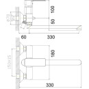 Смеситель для ванны GOTA ROCIO Vigo 014710-GOTA (014710-GOTA) 