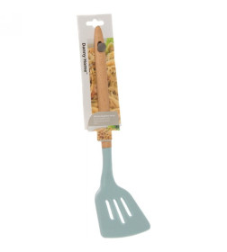 Лопатка кухонная силиконовая с деревянной ручкой 33 см Danny Home DH0741-BLUE