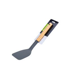 Лопатка кухонная пластмассовая с деревянной ручкой 8х32 см Fresca 6868041