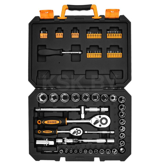 Набор головок и бит (72 предмета) DEKO DKMT72-1 (083-2007) 