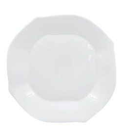 Тарелка десертная HoReCa "Angles" 18 см, 7,5" LFSW-75 WHITE стеклокерамика Lavenir