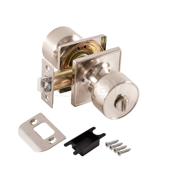 Ручка защелка Punto DK772/BL SN-BK (фикс.) никель (58405) 