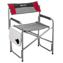 Кресло директорское с отк.стол 200 кг, поворотная спинка, серый/красн/черн (T-N-DC-07Т-PS-GRD) NISUS (T-N-DC-07T-PS-GRD) 