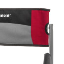 Кресло директорское с отк.стол 200 кг, поворотная спинка, серый/красн/черн (T-N-DC-07Т-PS-GRD) NISUS (T-N-DC-07T-PS-GRD) 