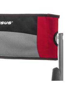 Кресло директорское с отк.стол 200 кг, поворотная спинка, серый/красн/черн (T-N-DC-07Т-PS-GRD) NISUS