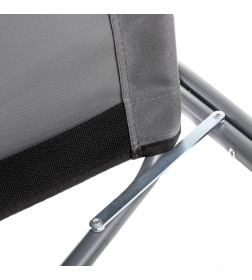 Кресло директорское с отк.стол 200 кг, поворотная спинка, серый/красн/черн (T-N-DC-07Т-PS-GRD) NISUS