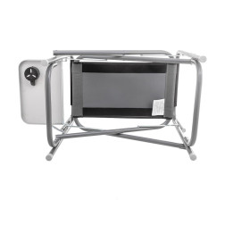 Кресло директорское с отк.стол. MAXI 200 кг серый/красный/черный (N-DC-95200T-M-R-GRD) NISUS