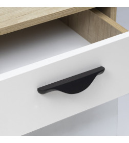 Ручка мебельная Metax-128,черный матовый