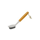 Щетка для мытья посуды пластмасса/резина с бамбуковой ручкой 24х5,5 см HOME LINE BEL-016 (BEL-016) 