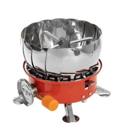 Плита газовая мини в чехле с ветрозащитой (HS-PM-166) Helios