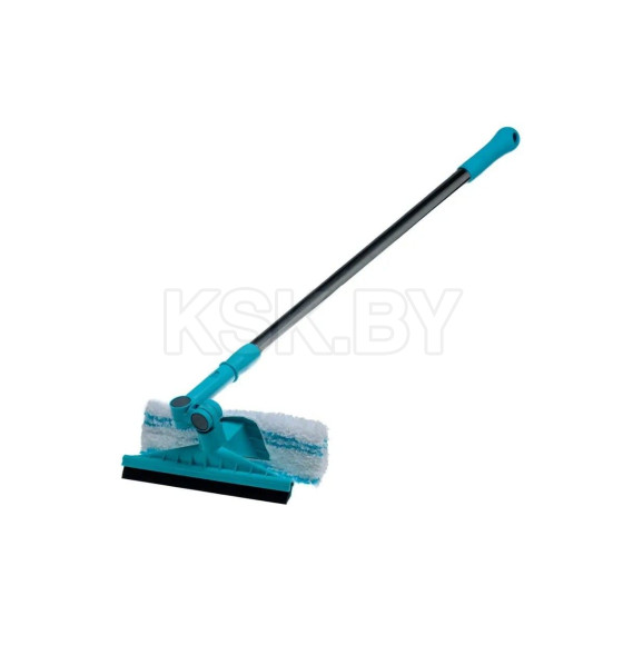 Щетка для мытья окон резина/микрофибра с металлической телескопической ручкой 25х85-132 см 55000060 (55000060) 