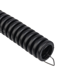 Труба гофрированная из ПНД с зондом черная ø20 мм (бухтa 10 м) REXANT 28-0200-10