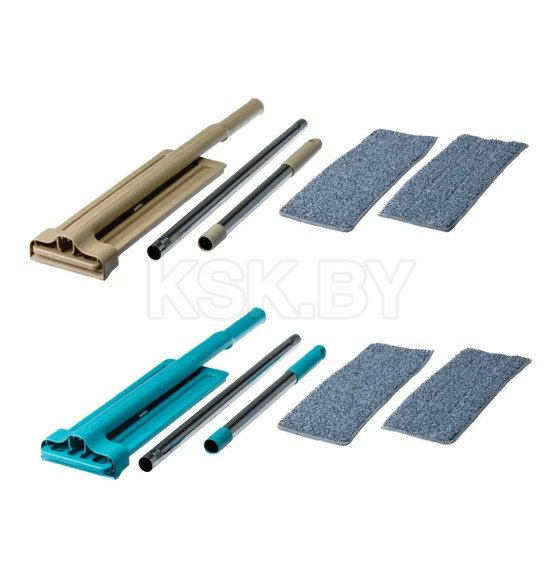 Швабра пластмасса/металл с отжимом 127 см со сменной насадкой 3725 (3725) 