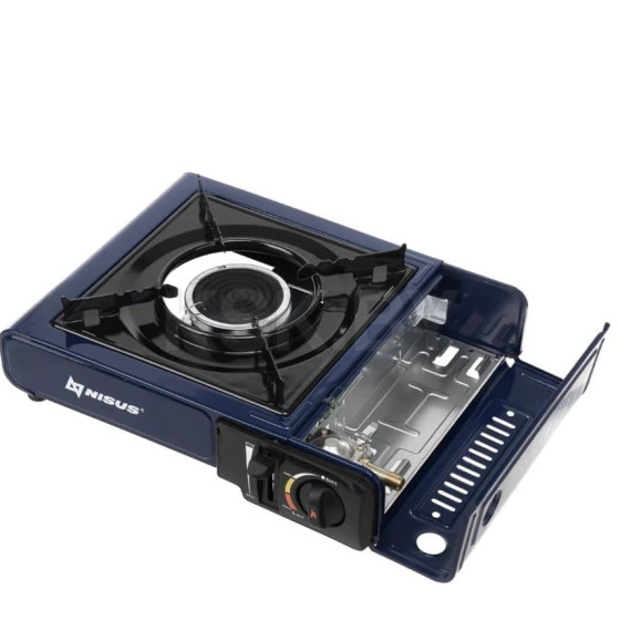 Плита газовая портат. в кейсе, горелка керамическая, с переходником (N-BDZ-155C-B) NISUS (N-BDZ-155C-B) 